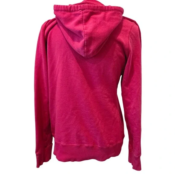 Fox Racing Womens Magenta Pink Full Zip Hoodie Fleece Embroidered Logo Large - Picture 4 of 10